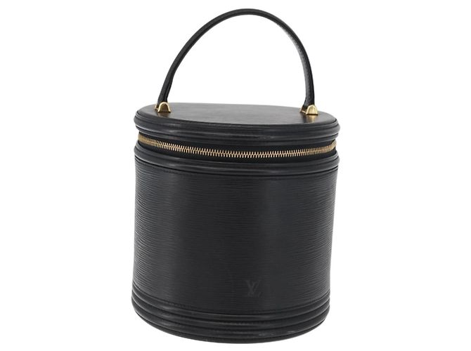 LOUIS VUITTON Borsa a Mano Epi Cannes Nera M48032 LV Auth 176758 Nero - vista 13