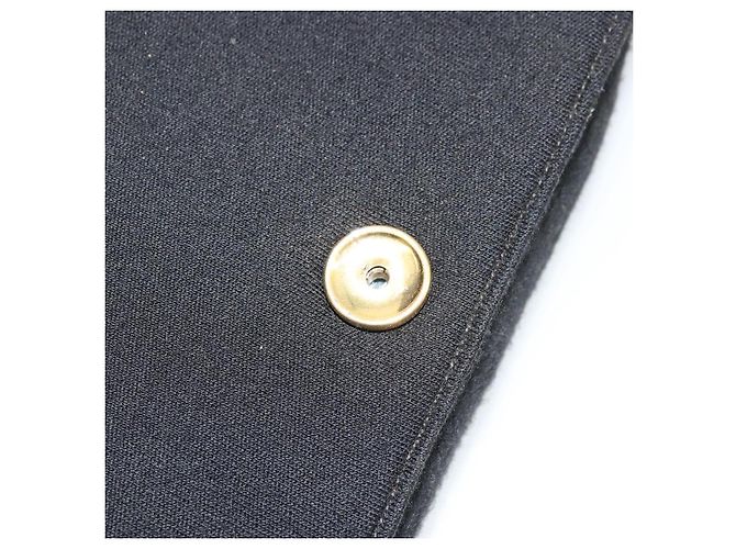 CHANEL Borsa a Spalla Matelassé Catena Cotone Nero Oro CC Auth bs34514 D'oro - vista 19