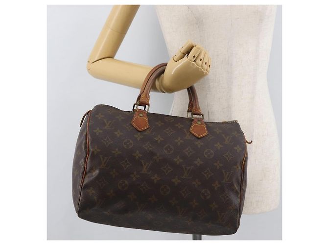 LOUIS VUITTON Borsa a Mano Monogram Speedy 30 M41526 LV Auth 176884 Monogramma - vista 23