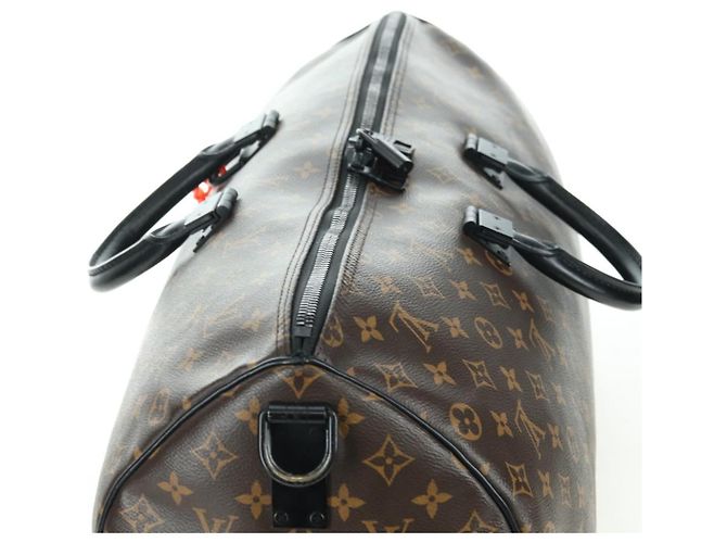 LOUIS VUITTON Monogram Virgil Abloh Keepall Band 50 Borsa M44471 Auth YKZ1415M Monogramma - vista 7