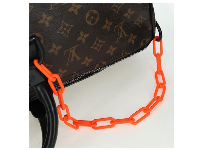 LOUIS VUITTON Monogram Virgil Abloh Keepall Band 50 Borsa M44471 Auth YKZ1415M Monogramma - vista 8