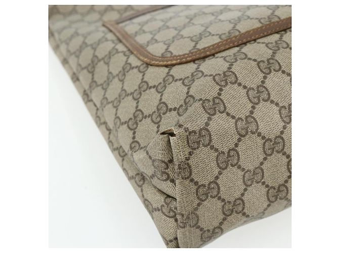Borsa Sherry Line GG Supreme Web di GUCCI in PVC Beige Rosso Verde 89 02 003 Auth 177437 - vista 14