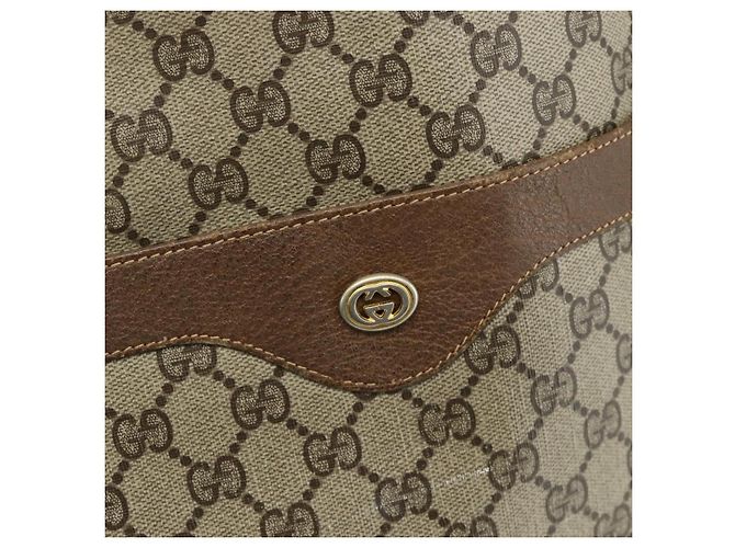 Borsa Sherry Line GG Supreme Web di GUCCI in PVC Beige Rosso Verde 89 02 003 Auth 177437 - vista 17