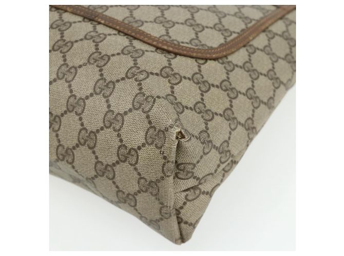 Borsa Sherry Line GG Supreme Web di GUCCI in PVC Beige Rosso Verde 89 02 003 Auth 177437 - vista 9