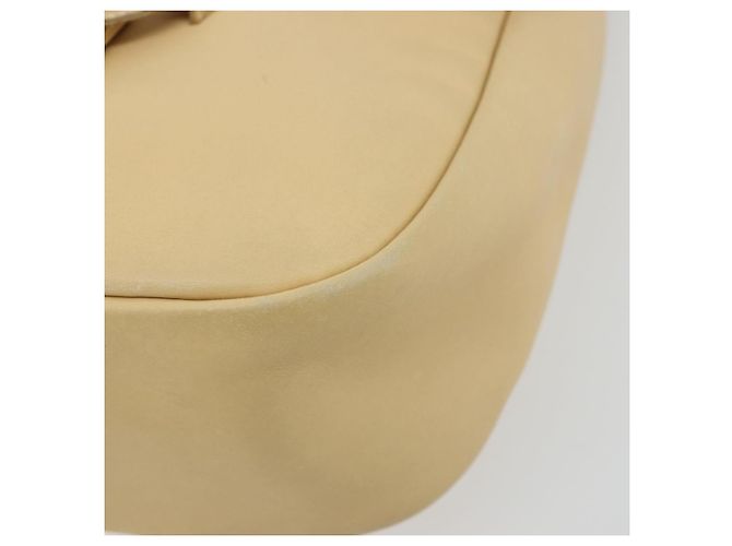 Borsa a Spalla Gancini in Pelle Avorio Argento Auth BA12266 di Salvatore Ferragamo - vista 9