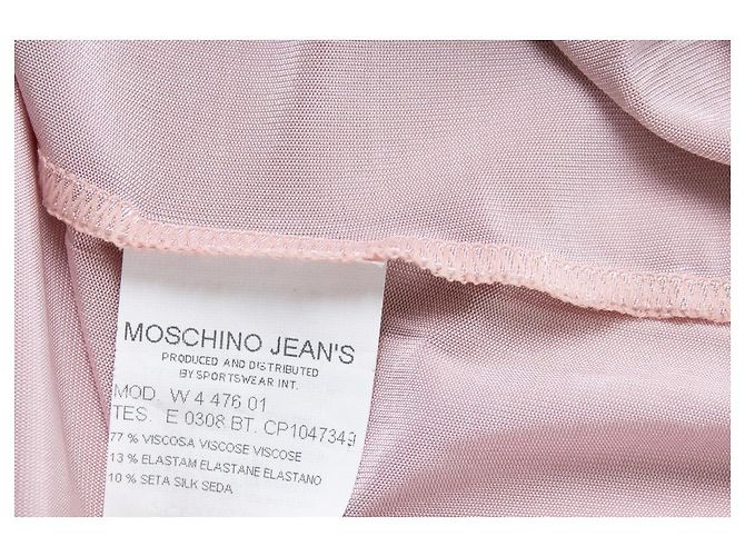 Jeans Moschino, Top rosa con mangas acampanadas - vista 6