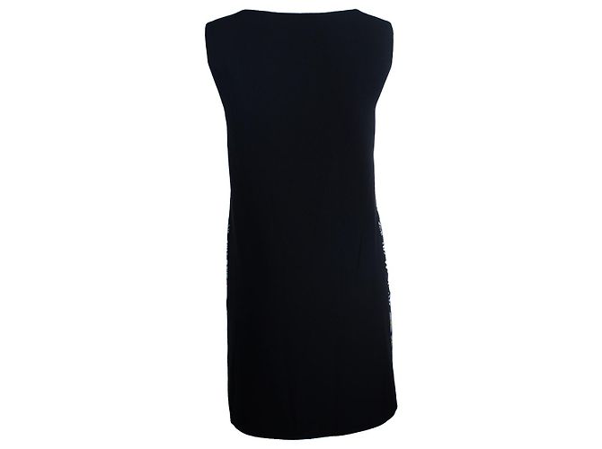 Boutique Moschino, Schwarzes ärmelloses Kleid Mehrfarben - Ansicht 3
