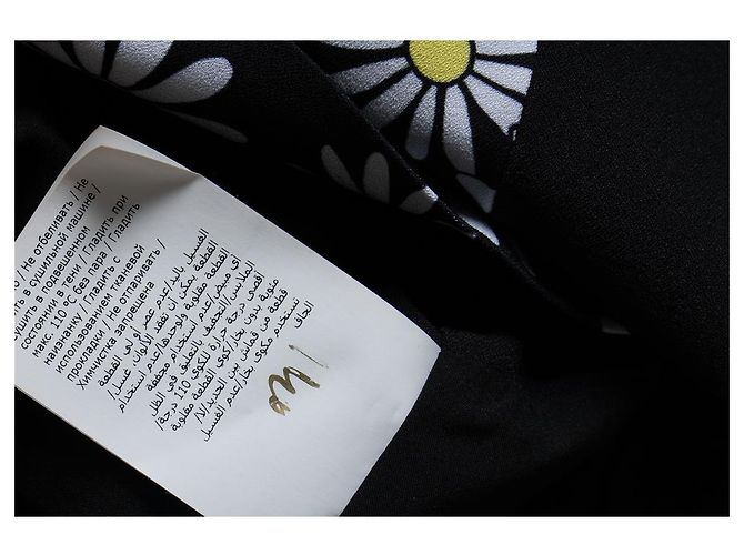 Boutique Moschino, Schwarzes ärmelloses Kleid Mehrfarben - Ansicht 6