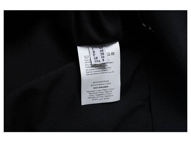 Boutique Moschino, Schwarzes ärmelloses Kleid Mehrfarben - Ansicht 7