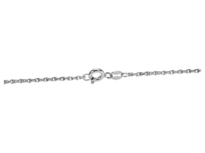Autre Marque Pendente in zaffiro creato nuovissimo in argento sterling con catena da 14 mm - vista 5