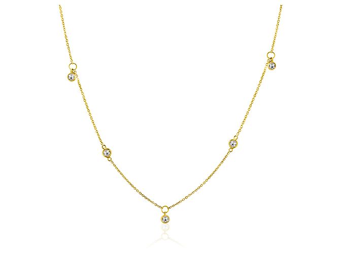 Autre Marque Collana Sunshine Diamond della collezione Rock & Divine Dawn in oro giallo 18K - vista 2