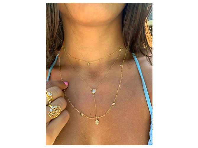 Autre Marque Collana Sunshine Diamond della collezione Rock & Divine Dawn in oro giallo 18K - vista 3