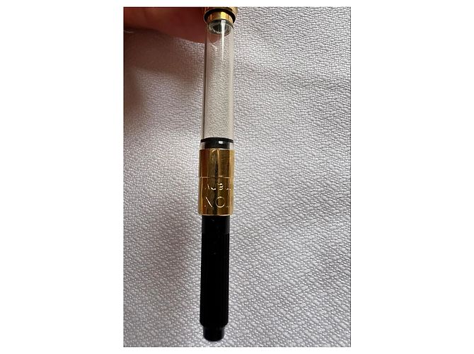 Louis Vuitton Cargo Füllfederhalter - 18K Gold & Damier Schwarz Golden - Ansicht 10