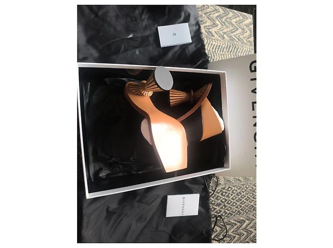 Sandali Givenchy in pelle marrone e nero - vista 3