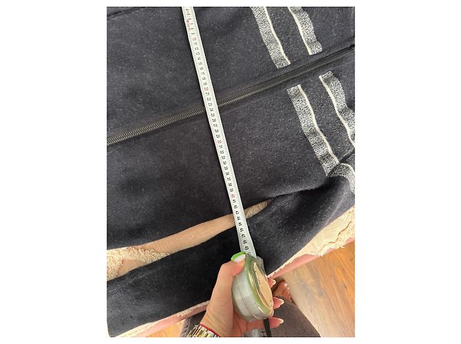 Strick-Zip-Hoodie mit Monogramm von Christian Dior Schwarz Weiß - Ansicht 14