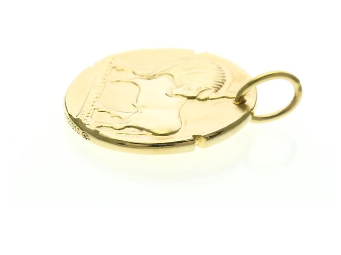 Collana pendente medaglia zodiacale Tauri in oro giallo 18K di Van Cleef & Arpels - vista 3