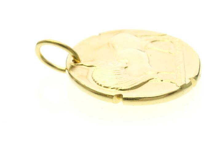 Collana pendente medaglia zodiacale Tauri in oro giallo 18K di Van Cleef & Arpels - vista 5