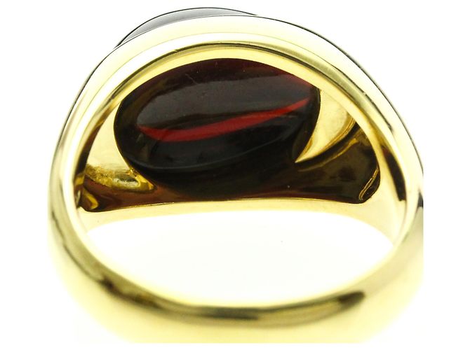 Anello in oro giallo 18K con granato Pomellato D'oro - vista 7