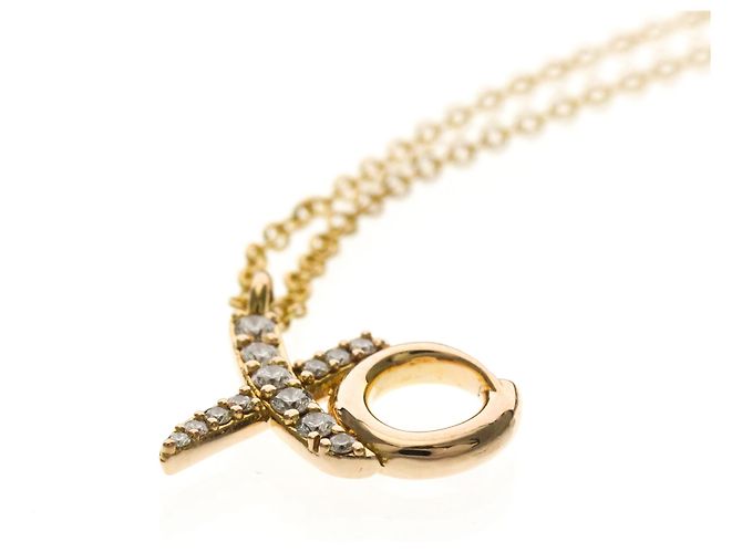 Tiffany & Co Collana Kiss & Hug di Tiffany Paloma Picasso D'oro - vista 4