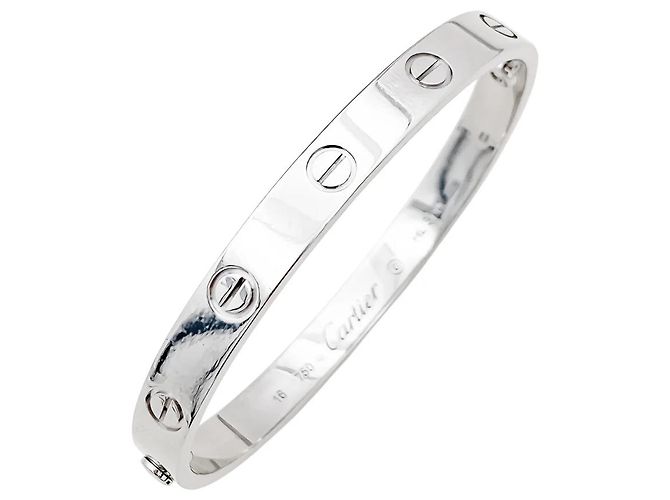 Bracciale Cartier, 'Love' in oro bianco. - vista 2