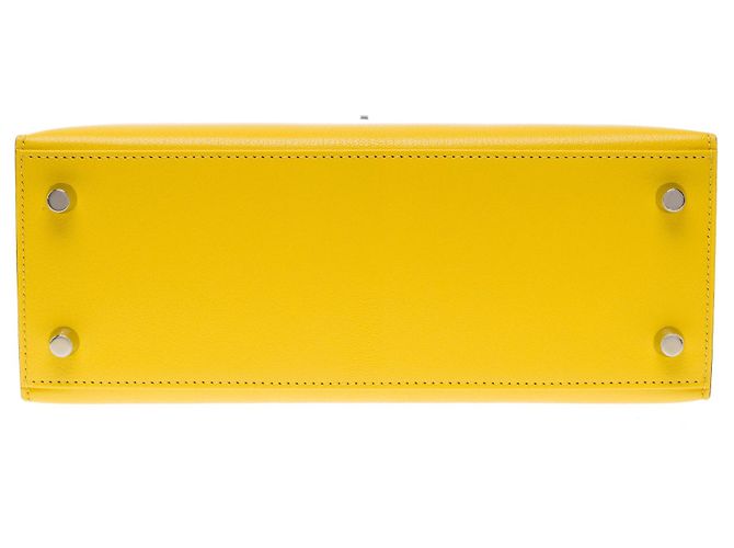 Hermès Borsa HERMES Kelly 25 in Pelle Gialla - 103488 Giallo - vista 11