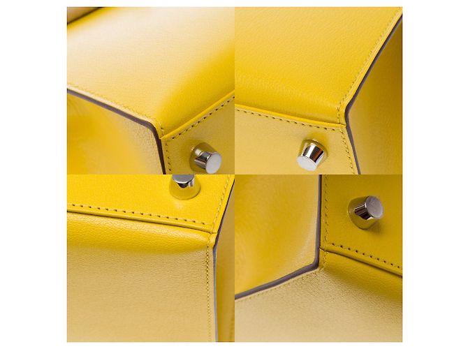 Hermès Borsa HERMES Kelly 25 in Pelle Gialla - 103488 Giallo - vista 12