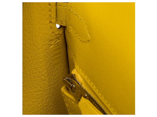 Hermès Borsa HERMES Kelly 25 in Pelle Gialla - 103488 Giallo - vista 8