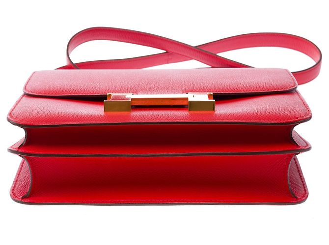 Hermès Borsa HERMES Constance in Pelle Rossa - 103476 Rosso - vista 11