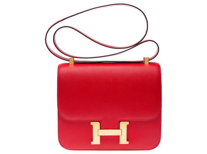 Hermès Borsa HERMES Constance in Pelle Rossa - 103476 Rosso - vista 3