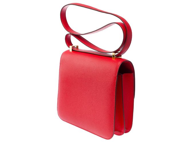 Hermès Borsa HERMES Constance in Pelle Rossa - 103476 Rosso - vista 6