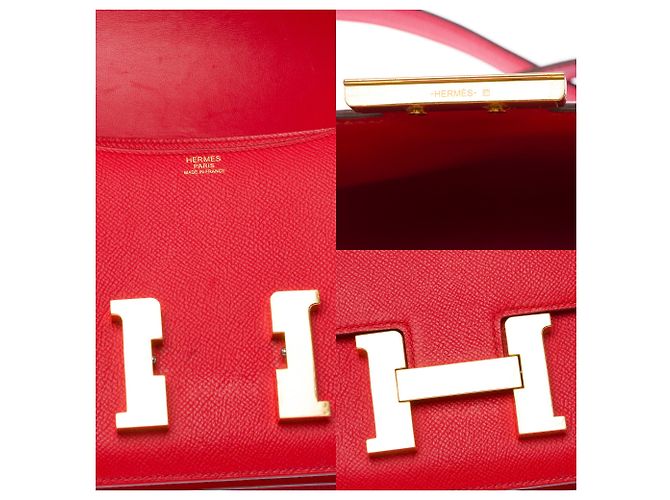 Hermès Borsa HERMES Constance in Pelle Rossa - 103476 Rosso - vista 7