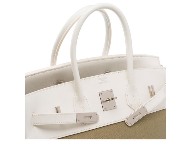 Hermès HERMES Birkin 35 Bag in Green Canvas - 103485 - view 6