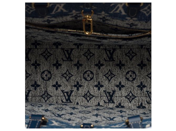 Borsa LOUIS VUITTON Onthego in Denim Blu - 103480 - vista 8