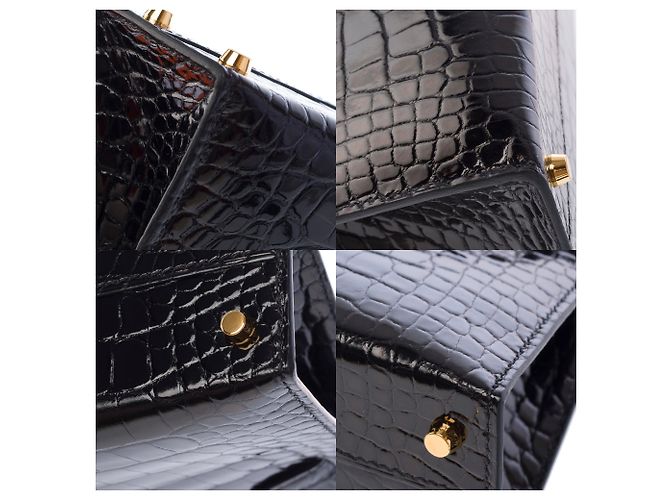 Hermès Bolso HERMES Kelly Mini en Cuero Exótico Negro - 103471 - vista 12