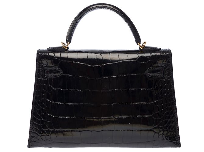 Hermès Bolso HERMES Kelly Mini en Cuero Exótico Negro - 103471 - vista 4