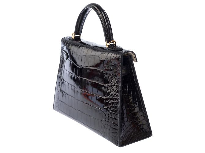 Hermès Bolso HERMES Kelly Mini en Cuero Exótico Negro - 103471 - vista 6