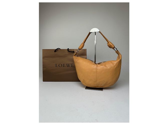Vintage LOEWE Hobo Tasche aus Leder Camel Kamel - Ansicht 2