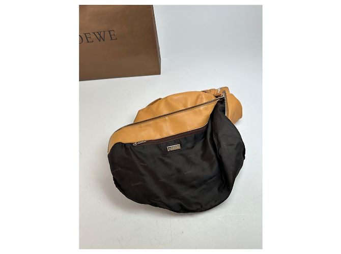 Vintage LOEWE Hobo Tasche aus Leder Camel Kamel - Ansicht 3