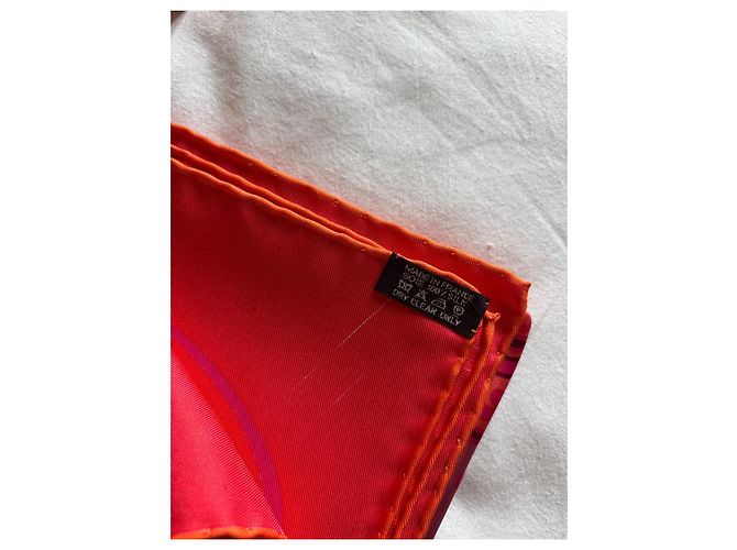 Hermès Cuadrado 90 "H como Historia" Fucsia - vista 6