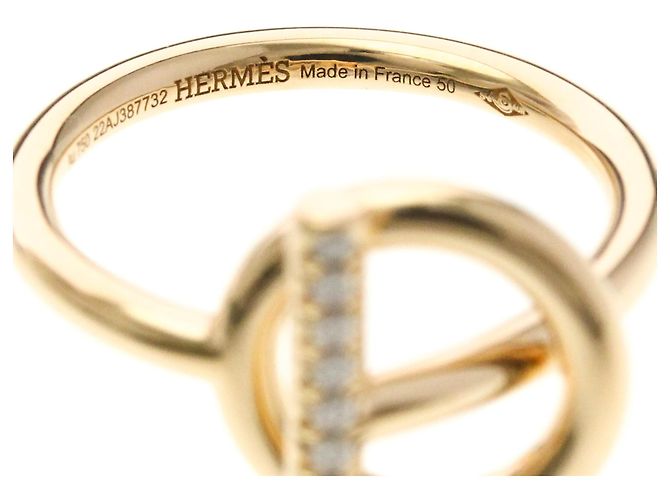 Hermès Echappé Diamantring aus Roségold Golden - Ansicht 5
