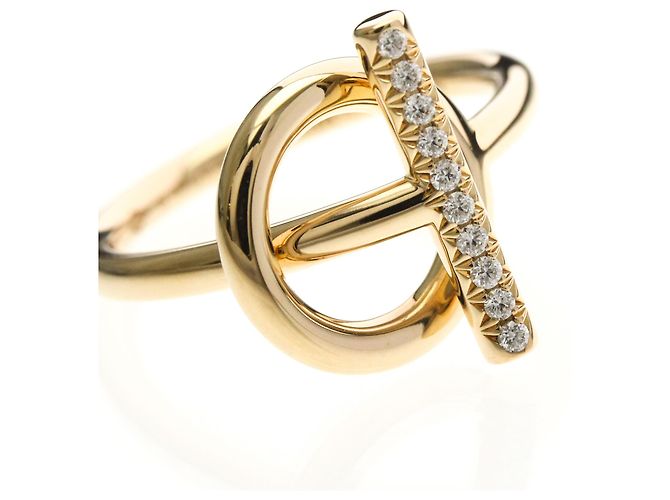 Hermès Echappé Diamantring aus Roségold Golden - Ansicht 9