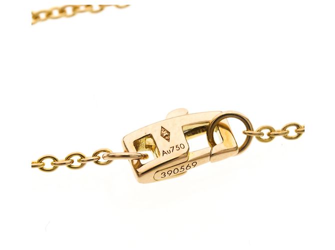 Louis Vuitton Star Blossom Diamant Anhänger Halskette Golden - Ansicht 10