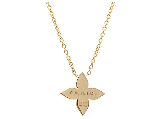 Louis Vuitton Star Blossom Diamant Anhänger Halskette Golden - Ansicht 2