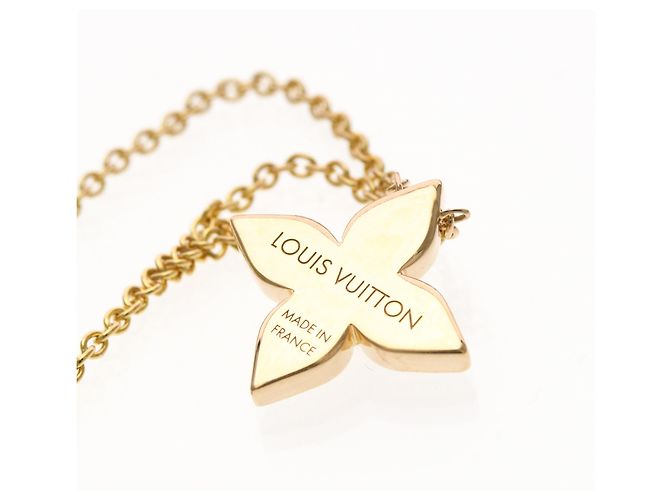 Louis Vuitton Star Blossom Diamant Anhänger Halskette Golden - Ansicht 8