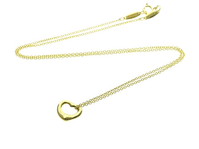 Tiffany & Co Collana Pendente Cuore Aperto Tiffany D'oro - vista 14