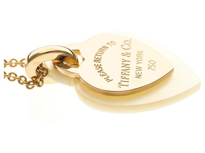 Tiffany & Co Collana pendente in oro rosa e madreperla Tiffany Return To Tiffany D'oro - vista 5