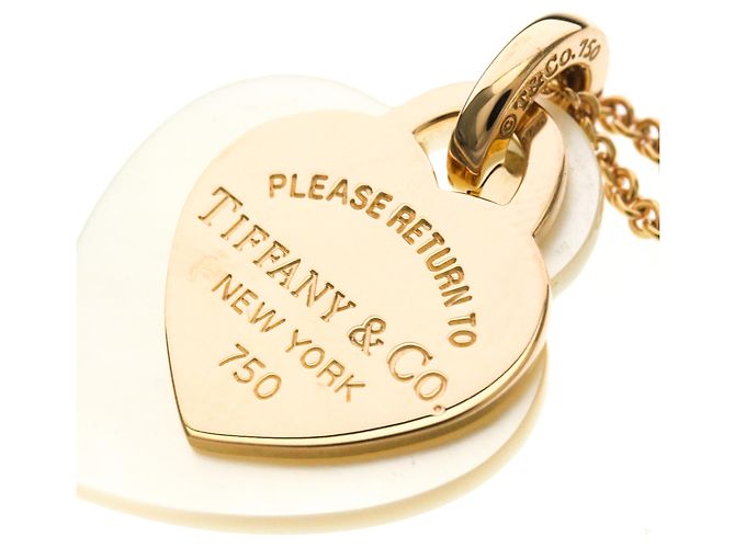 Tiffany & Co Collana pendente in oro rosa e madreperla Tiffany Return To Tiffany D'oro - vista 8
