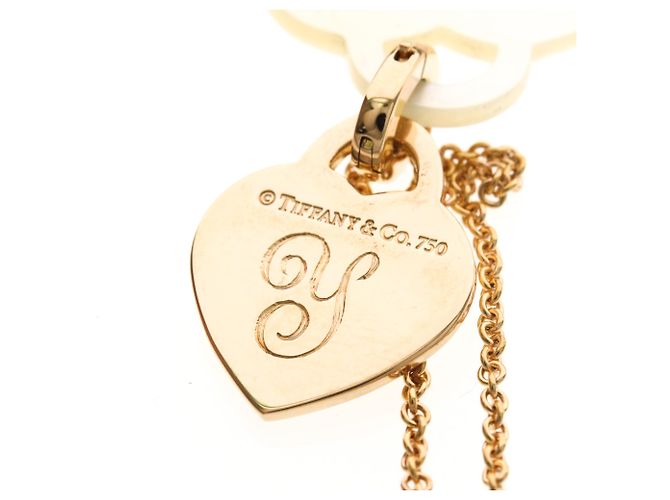 Tiffany & Co Collana pendente in oro rosa e madreperla Tiffany Return To Tiffany D'oro - vista 9