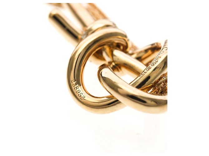 Tiffany & Co Tiffany Knot Key Diamant-Halskette Golden - Ansicht 10
