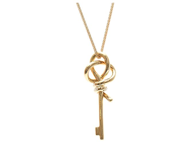 Tiffany & Co Tiffany Knot Key Diamant-Halskette Golden - Ansicht 2
